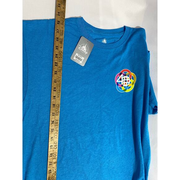 NEW 2022 Walt Disney World Parks Epcot 40th Anniversary Figment Blue Shirt L - Picture 6 of 8